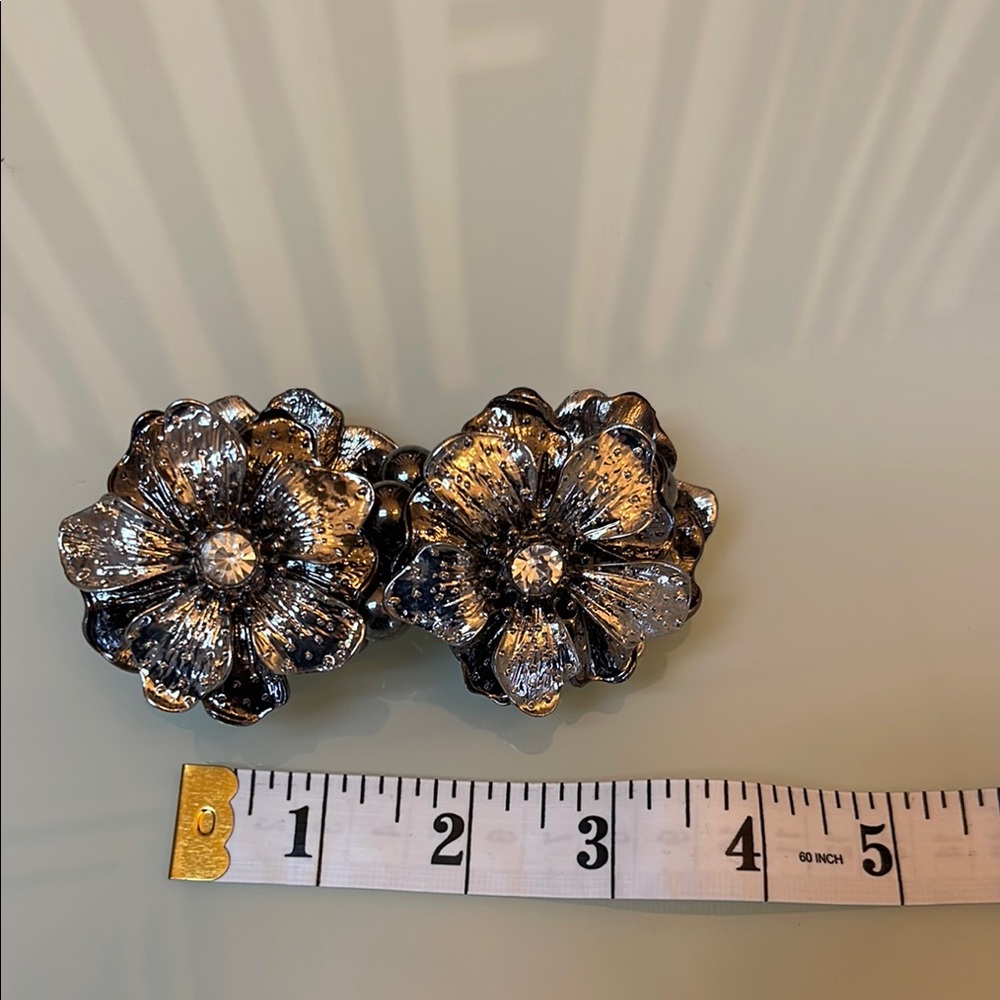 Intricate Silver Floral Bracelets with Textured Finish